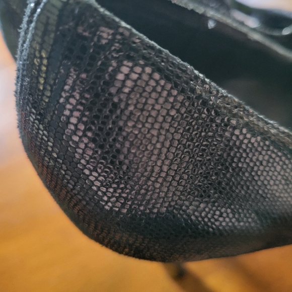 Calvin Klein black spiked heels, open toe 5" heel - Picture 12 of 14